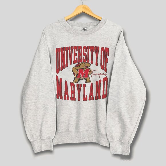 University of Maryland Terrapins Football Sweatshirt, Maryland Terrapins Shirt - Picture 1 of 2